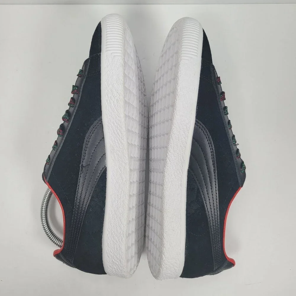 Puma Clyde Women's Black & Red Sneaker 365589-01 US Size 8.5 - Picture 6 of 8